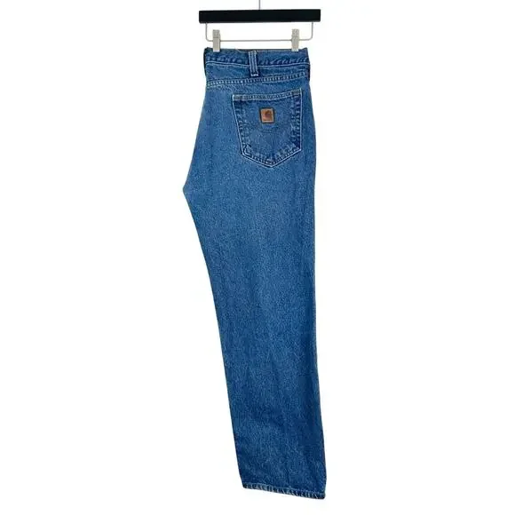 Carhartt B460 Straight Leg Relaxed Fit Jean Medium Wash Size‎ 38 X 32 - Picture 5 of 8